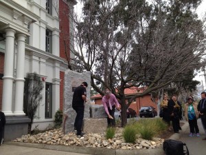 Unvieling the Aboriginal Monument in Preston to recognise Darebin's Aboriginal Heritage